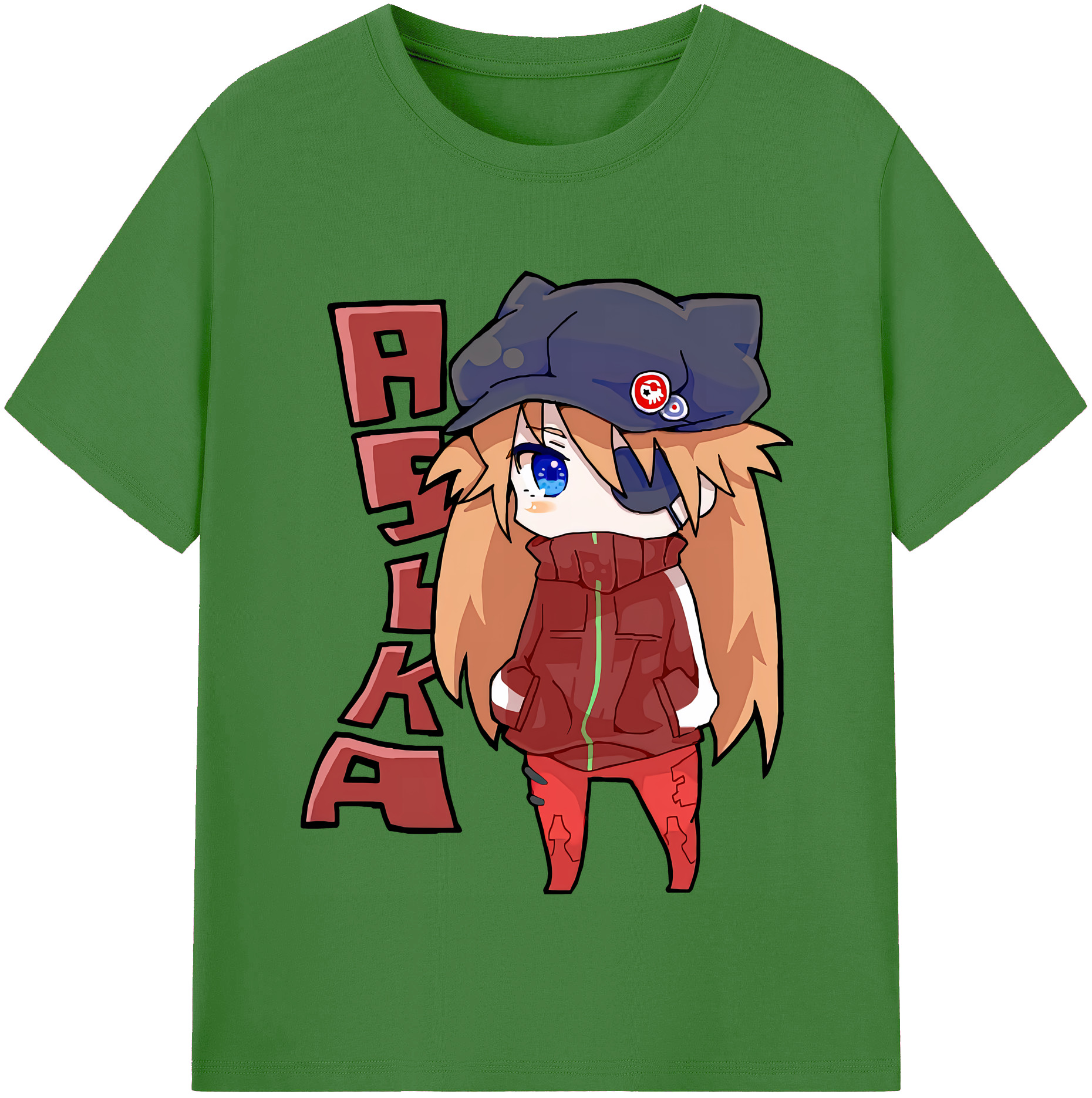 （画像用） EVA 新世紀エヴァンゲリオン レディースカジュアルプリントTシャツ（綿100％）